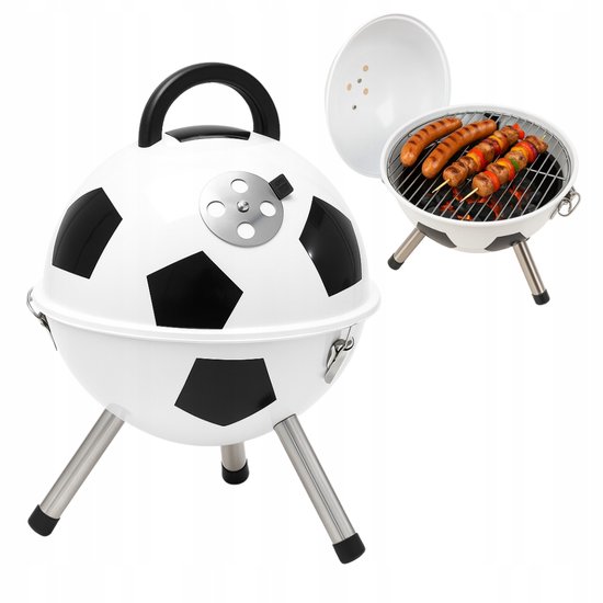 Draagbare Koolgrill Voetbal Design - 36x48cm