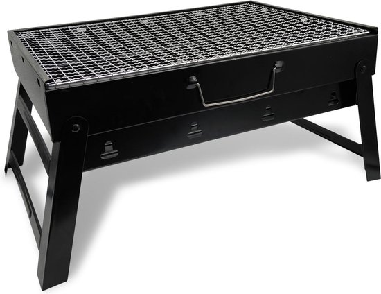 Draagbare opvouwbare grill met rooster en rooster Maestro MR-1010 van Merkloos
