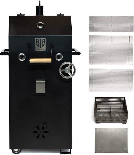 DTB Grill | Boss 1 | In hoogte verstelbare BBQ - houtskool barbecue -BBQ met intern liftsysteem