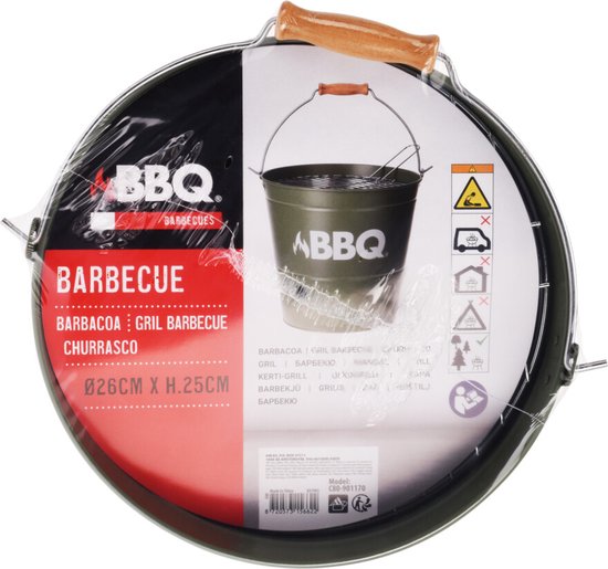 ECD Germany - Grillschaal met grillrooster en draaggreep Rocky van ECD Germany