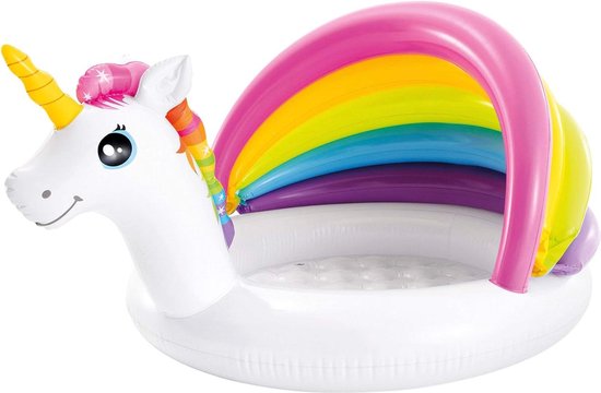 Eenhoorn Baby Zwembad - Opblaasbaar - 127cm x 102cm x 69cm baby zwembad van Intex