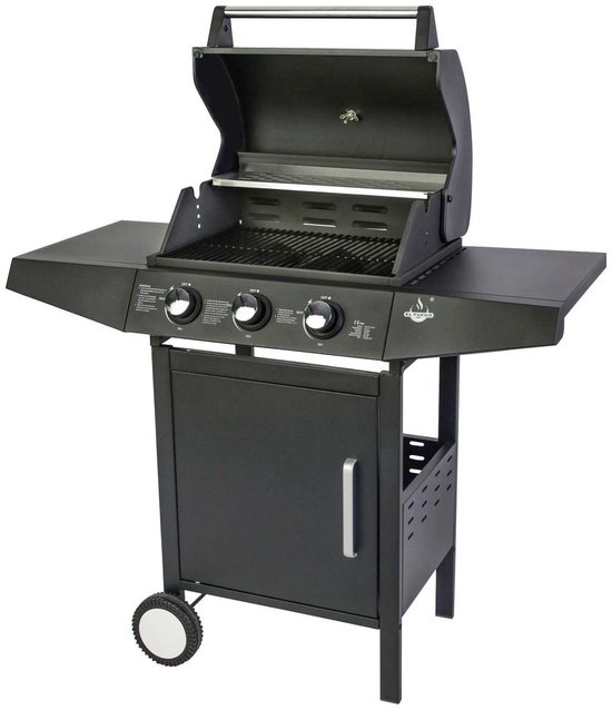 El Fuego San Angelo 3.0 - Gasbarbecue bbq - zwart - grilloppervlak 51,5x37,5 cm van Merkloos