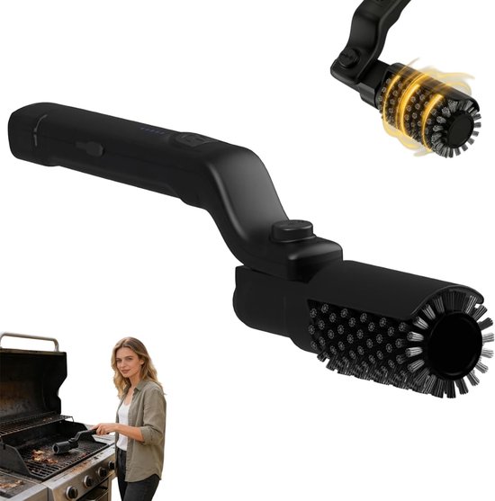 Electric Grill Brush, Wireless Burnt Food Barbecue Cleaner, Safe Brush-free Electric Grills, Outdoor Grill Cleaning Tools van Merkloos