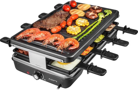 Electrische bbq - barbecue - 1200W - 2 delig van Merkloos