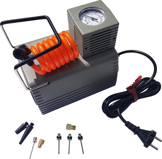 Elektrische Ballenpomp Luchtcompressor 220~240V + Extra naaldnippelset 3 stuks van Aerobie
