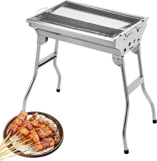 Elektrische BBQ - Rundvlees - Vis - Kip - Voor Outdoor - Camping Barbecue - BBQ - Opvouwbaar & Draagbaar - Buiten - Kamperen van Merkloos