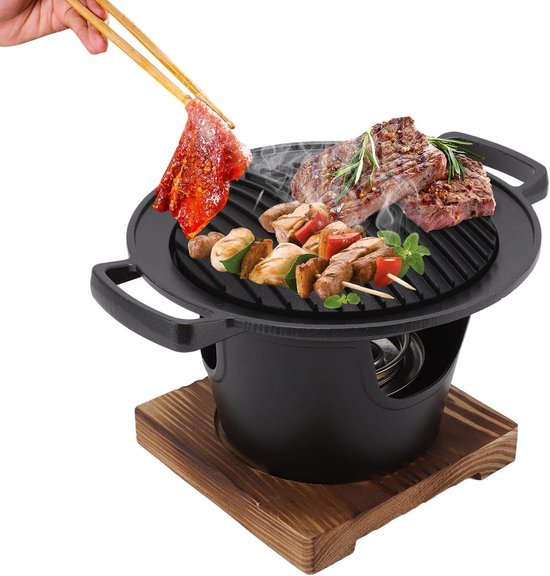 Enkele Portie Yakiniku Grill - Tafelblad Draagbare Barbecue - Binnen en Buiten - Japanse Koreaanse Stijl van Donsoulin