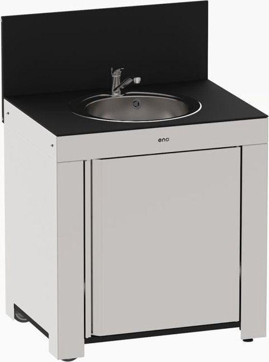 Eno - Buitenkeuken - Modulo met spoelbak - Inox - HPL - 80 cm van Eno