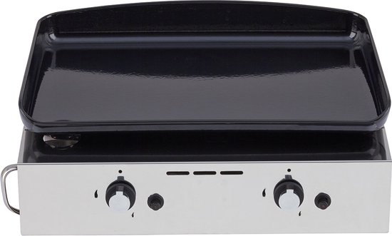 ENO INITIAL 50 - GASBARBECUE - PLANCHA - BAKPLAAT - LEVENSLANGE GARANTIE - 2 BRANDERS van Eno