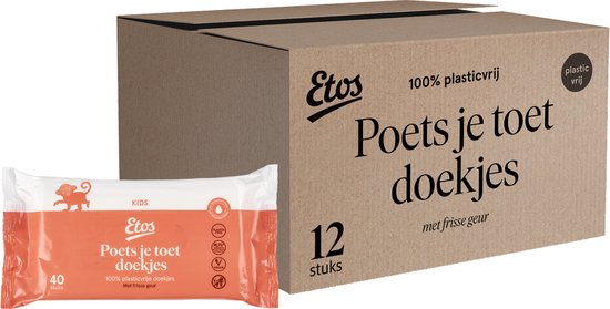 Etos Plasticvrije Snoetenpoetsers - Vegan - 12x40 stuks van Etos