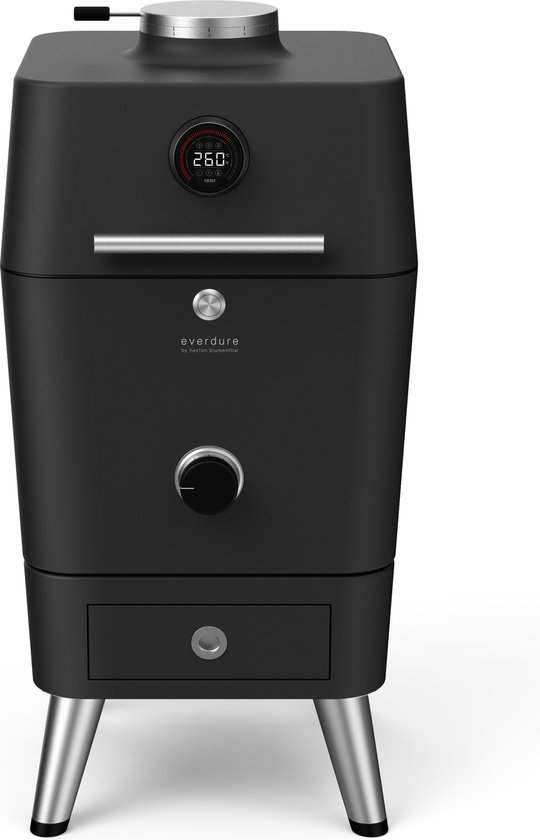 Everdure 4K Houtskoolbarbecue Antraciet zwart by Heston Blumenthal van Merkloos