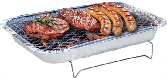 Favorit FAV Wegwerp bbq met staander van Favorit