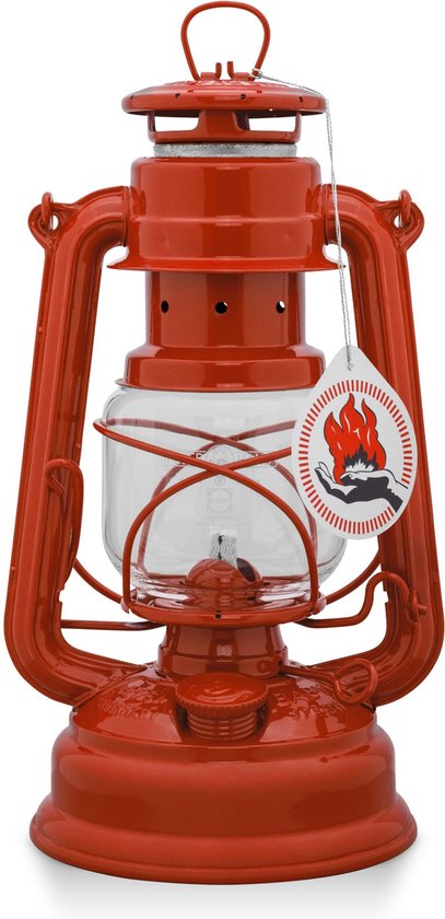 Feuerhand Stormlantaarn Baby special 276 - Donkerrood - 13.5x15x26.5cm - Modern van Feuerhand