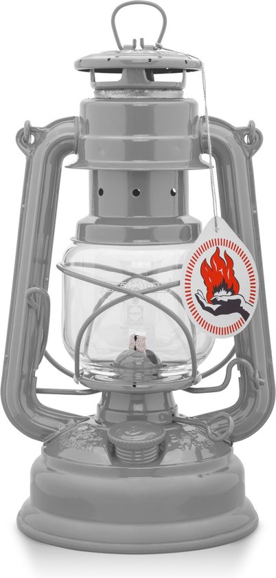 Feuerhand Stormlantaarn Baby special 276 - Grijs - 13.5x15x26.5cm - Modern van Feuerhand