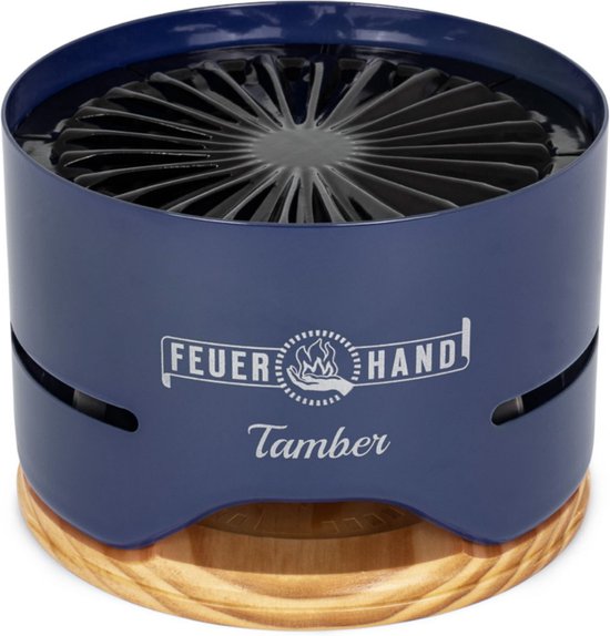 Feuerhand Tafel Grill Tamber - Blauw - 20x20x14cm - Modern van Merkloos