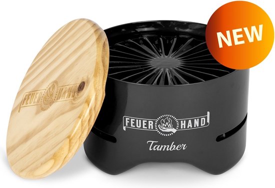 Feuerhand Tafel Grill Tamber - Zwart - 20x20x14cm - Modern van Feuerhand