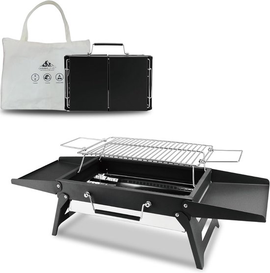 Florixa® Tafel Bbq Houtskool - Weber Bbq -Boretti Bbq - Houtskool - Zwart - 23cm x 35cm x 8cm