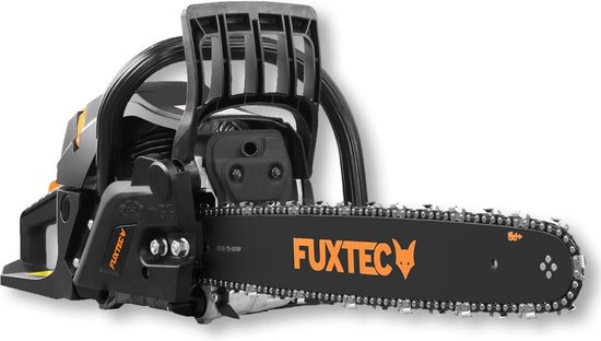 FUXTEC Kettingzaag benzine - 54cc 2-takt - 45cm / 18 inch Zwaardlengte - Incl. Zaagblad & Ketting - FX-KS255 - Black Edition van FUXTEC