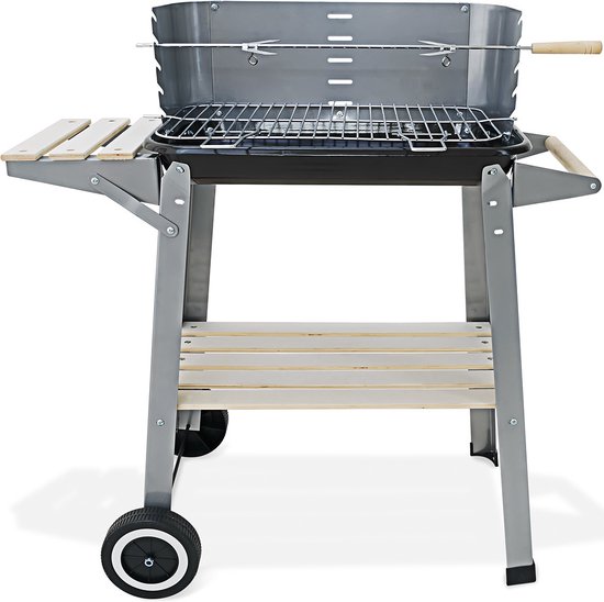 Gardebruk Barbecue Wagen - Incl. Wielen Spit & Windscherm - RVS van Gardebruk