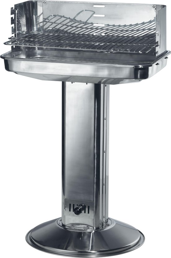 Garden Grill Houtskool Zuilbarbecue - Vierkant - zwart van Garden Grill