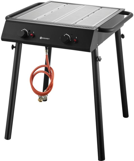 Gasbarbecue – Gas Grill – Buitenbarbecue – Mobiele Grill – Tafelbarbecue – 9,5 kW Vermogen – Roestvrijstalen Constructie van Merkloos