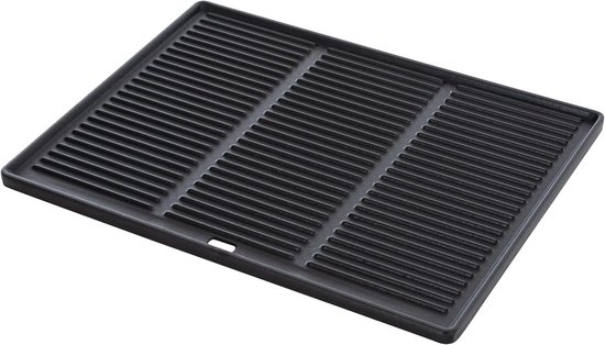 Geëmailleerde Gietijzeren Grillplaat 45.5 x 35 cm voor Gas-, Houtskool- en Eleketrische Grills van Big Green Egg