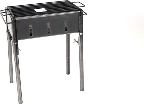 Gerimport Houtskoolbarbecue Exa 35 X 20 X 50 Cm Zwart/zilver van Gerimport