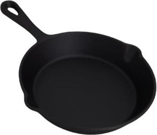 Gietijzeren pan - Skillet - 16cm - preseasoned van Merkloos