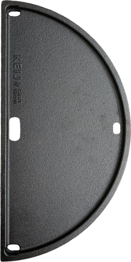 Gietijzeren plaat - half rond - Compact - 33 cm - geëmailleerd