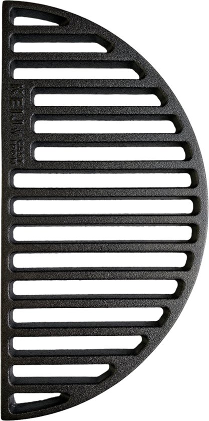 Gietijzeren rooster - half rond - Compact - 33 cm - geseasoned van Merkloos