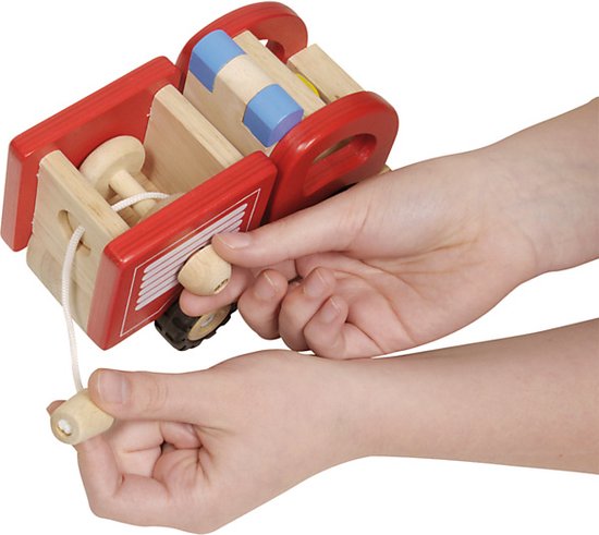 Goki Houten Brandweerauto van Goki