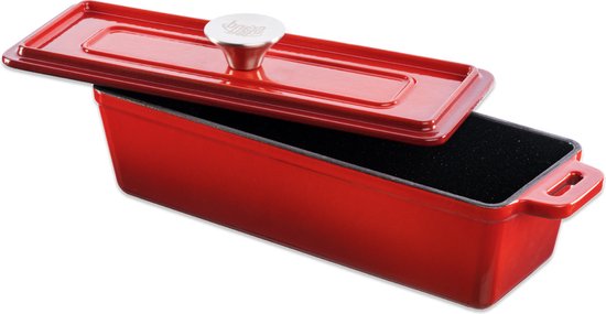 Grand Feu - Geëmailleerde gietijzeren bakvorm - 1,7 l - rood van Merkloos
