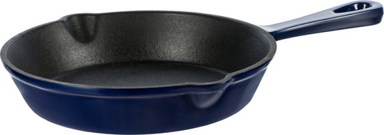 Grand Feu - Geëmailleerde gietijzeren pan - 15,5 cm - blauw van Merkloos