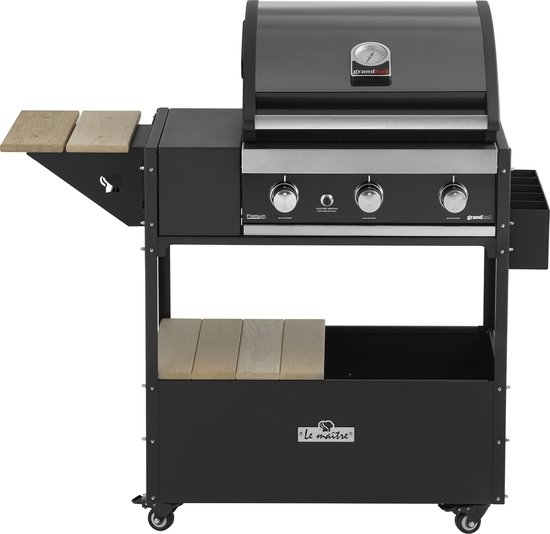 Grandhall Premium G3 barbecue in BBQ tafel van Grandhall