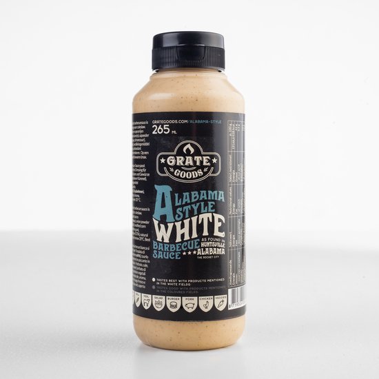 Grate Goods Alabama White Barbecue Sauce 265 ML van Grate Goods