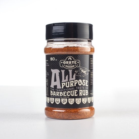 Grate Goods - All Purpose BBQ Rub - 180 gr van Merkloos