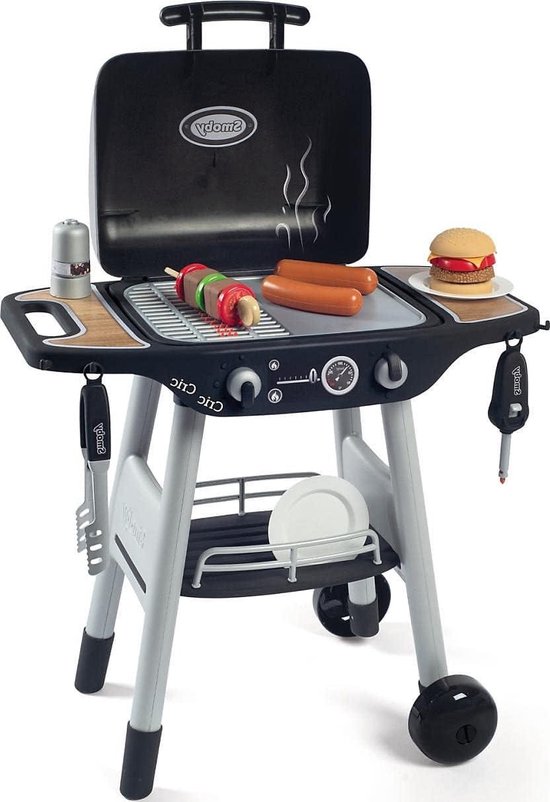 Grill Barbecue met 18 accessoires en magische vlammen - Geschikt voor kinderen vanaf 3 jaar. van BuitenSpeel