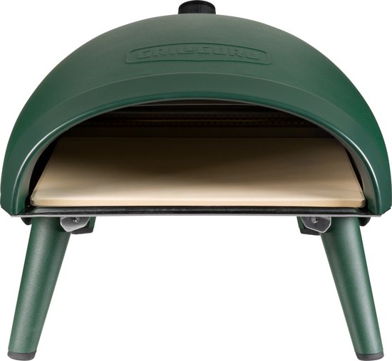 Grill Guru Pizza Oven Gas - Groen - tot 450 graden - inklapbare pootjes voor opberg gemak van Merkloos