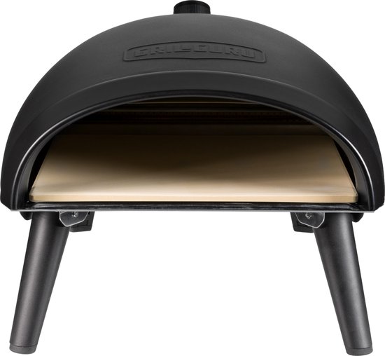 Grill Guru Pizza Oven Gas - Zwart - tot 450 graden - inklapbare pootjes voor opberg gemak van Grill Guru