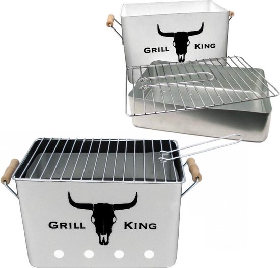 Grill King BBQ - Houtskool barbecue - Retro model van Grill King