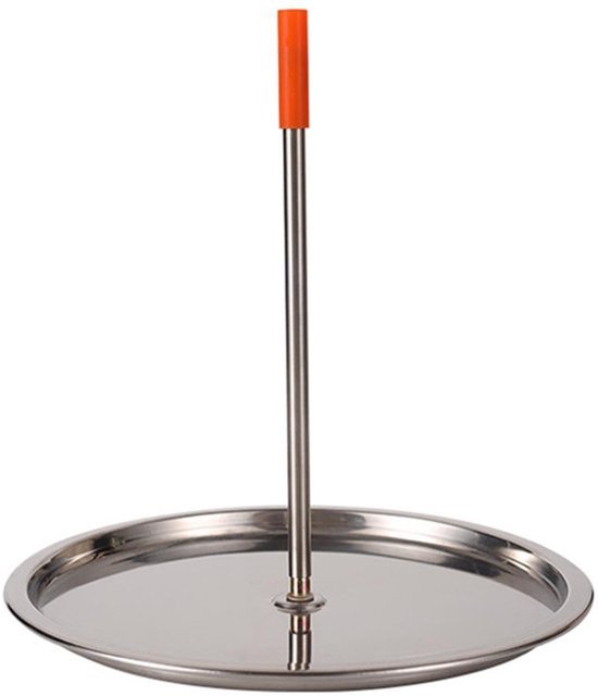 grill roosterstand, verticale spies, roestvrijstalen barbecue spit spit spit spies grill, kiprek brander, verticale grillrek vlees spit voor steak, kip, vis, kalkoen, kebab (MAAT:1) van Merkloos
