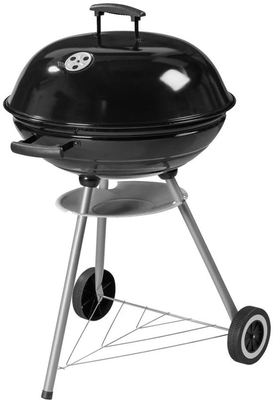 Grillmeister Houtskool Barbecue Kansas - 62 x 93 x 56.5 cm - Grillrooster 53 cm - Op wielen van GRILLMEISTER