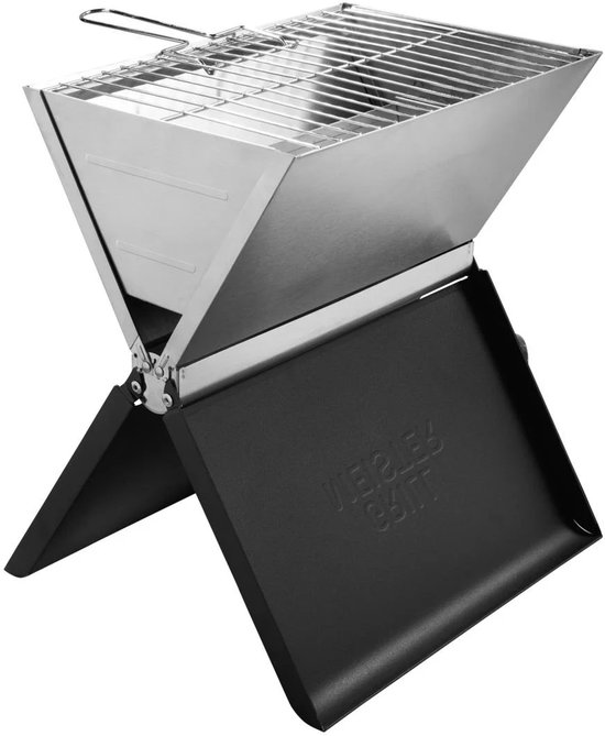 GRILLMEISTER Opvouwbare houtskool BBQ - Soort: houtskool - Grilloppervlak: 33,5 x 23 cm