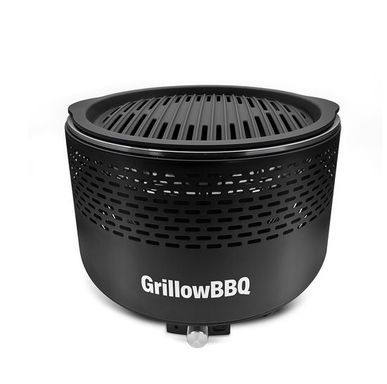 Grillow One – Rookarme BBQ – Draagbaar – Met Ventilator – Voor Balkon & Tuin van Grillow