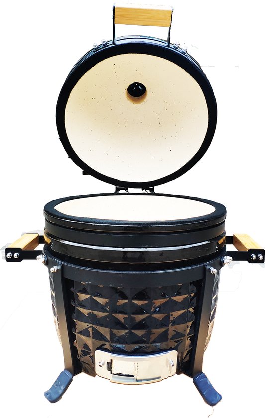 GrillQ kamado 39cm complete kookset van The Bastard