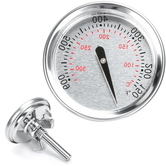 Grillthermometer voor Weber Spirit II & I en Q Series - Vervangingsaccessoire voor Charcoal Grill en Spirit E/S 210, 220, 310, Diameter 4.5 cm, Nauwkeurige Temperatuurmeting en Duurzaam Ontwerp