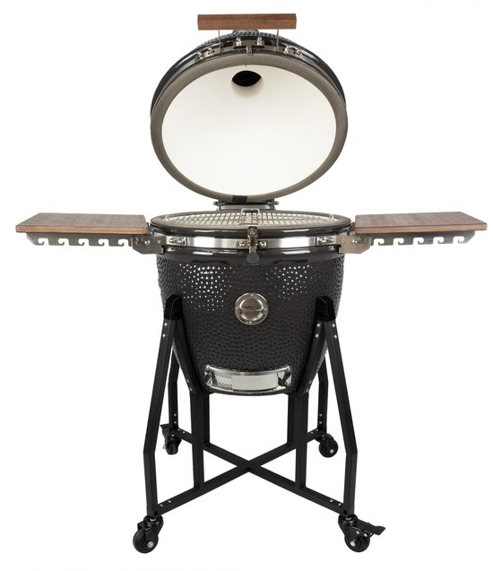 Grizzly Grills Kamado Elite Large - Barbecue - ø46cm / ø18inch - Zwart - Compleet van Merkloos