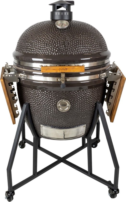 Grizzly Grills Kamado Elite XL - Barbecue - ø60cm / ø24inch - Zwart - Compleet van Merkloos