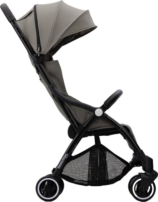Hamilton by Yoop X1 Plus Buggy – MagicFold™ Technologie – Tot 22 kg – Premium Wandelwagen – Plooibuggy Baby – Inklapbaar – Kinderwagen – Verlengde Zonnekap – Grijs van Hamilton
