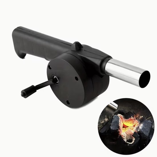 Handmatige BBQ Ventilator - Vuurgolfbuis -Kamperen - Picknicken - BBQ - Zomer - Vakantie van Merkloos